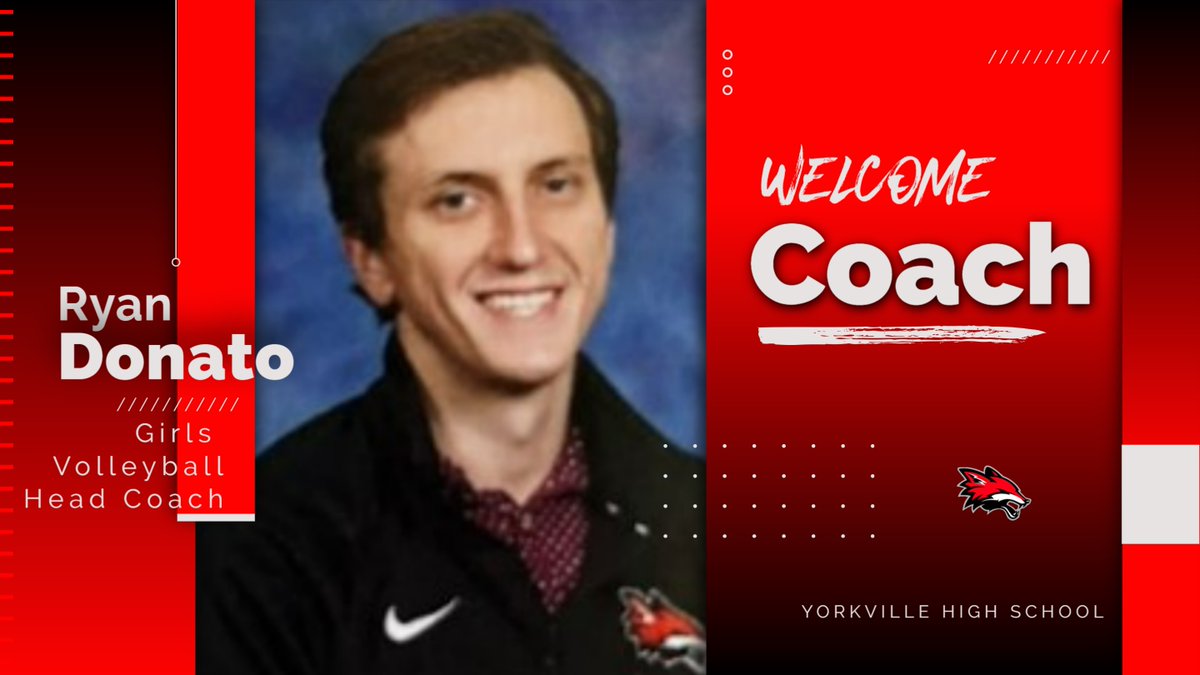 Yorkville Foxes (@yhsathletics115) on Twitter photo Please welcome Ryan Donato as the new Girls <a href="/YHSfoxesVball/">Yorkville Girlsā Volleyball</a> Head Coach!
Ryan has served as the Girls JV coach the past 4 years, currently the YHS Boys Freshmen Coach, spent 5 seasons as an Asst. Varsity Coach at Romeoville, coached 2 seasons at Club Fusion and 8 seasons at IPV! Please welcome Ryan Donato as the new Girls <a href="/YHSfoxesVball/">Yorkville Girlsā Volleyball</a> Head Coach!
Ryan has served as the Girls JV coach the past 4 years, currently the YHS Boys Freshmen Coach, spent 5 seasons as an Asst. Varsity Coach at Romeoville, coached 2 seasons at Club Fusion and 8 seasons at IPV!