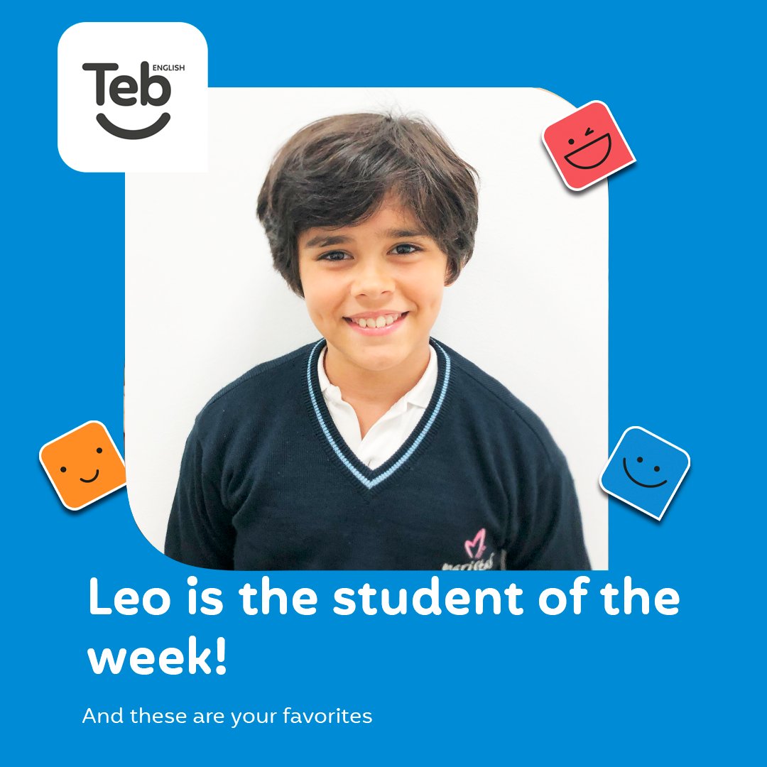 tebenglish_'s tweet photo. Leo is the student of the week!

🔹10 years old.
🔹Wants to be a paleontologist. 
🔹Favorite animal is a blue iguana.
🔹Favorite subject is PE. 
🔹Favorite game at the academy is baamboozle.

#triana #tebenglish #academiaingléssevilla
#sevilla https://t.co/zIGseWrxJN