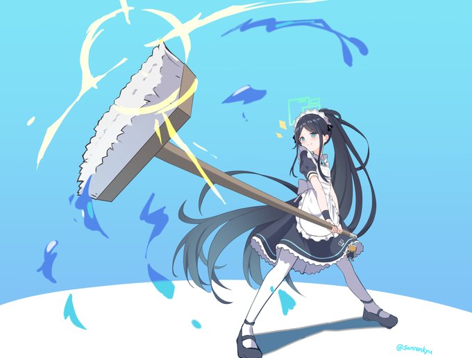 お掃除ならアリスにお任せください! #ブルアカ