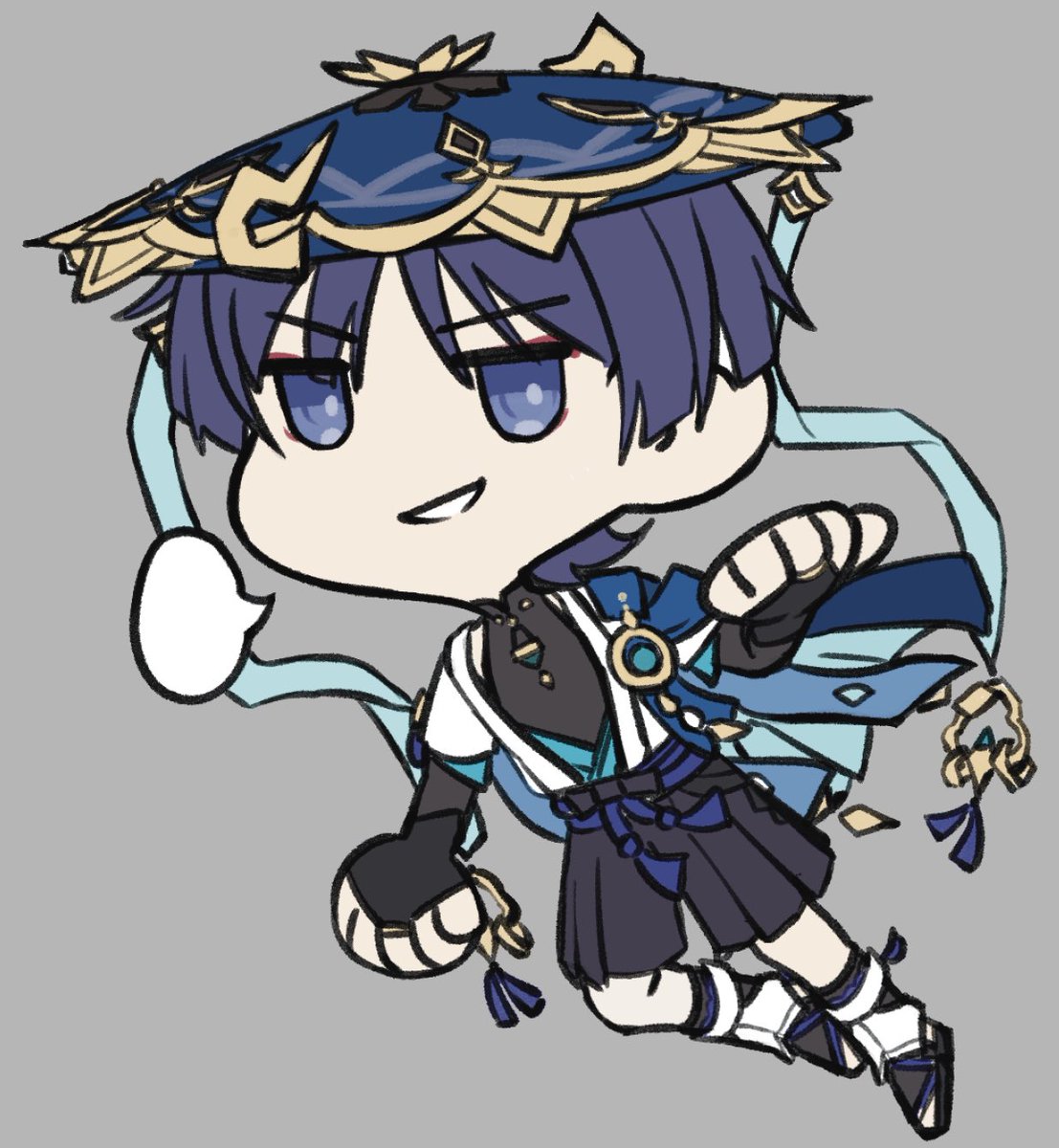 スカラマシュ(原神) 「[keychain wip ] feeling slow since I jus」|STALUS 🌊 スタルスのイラスト