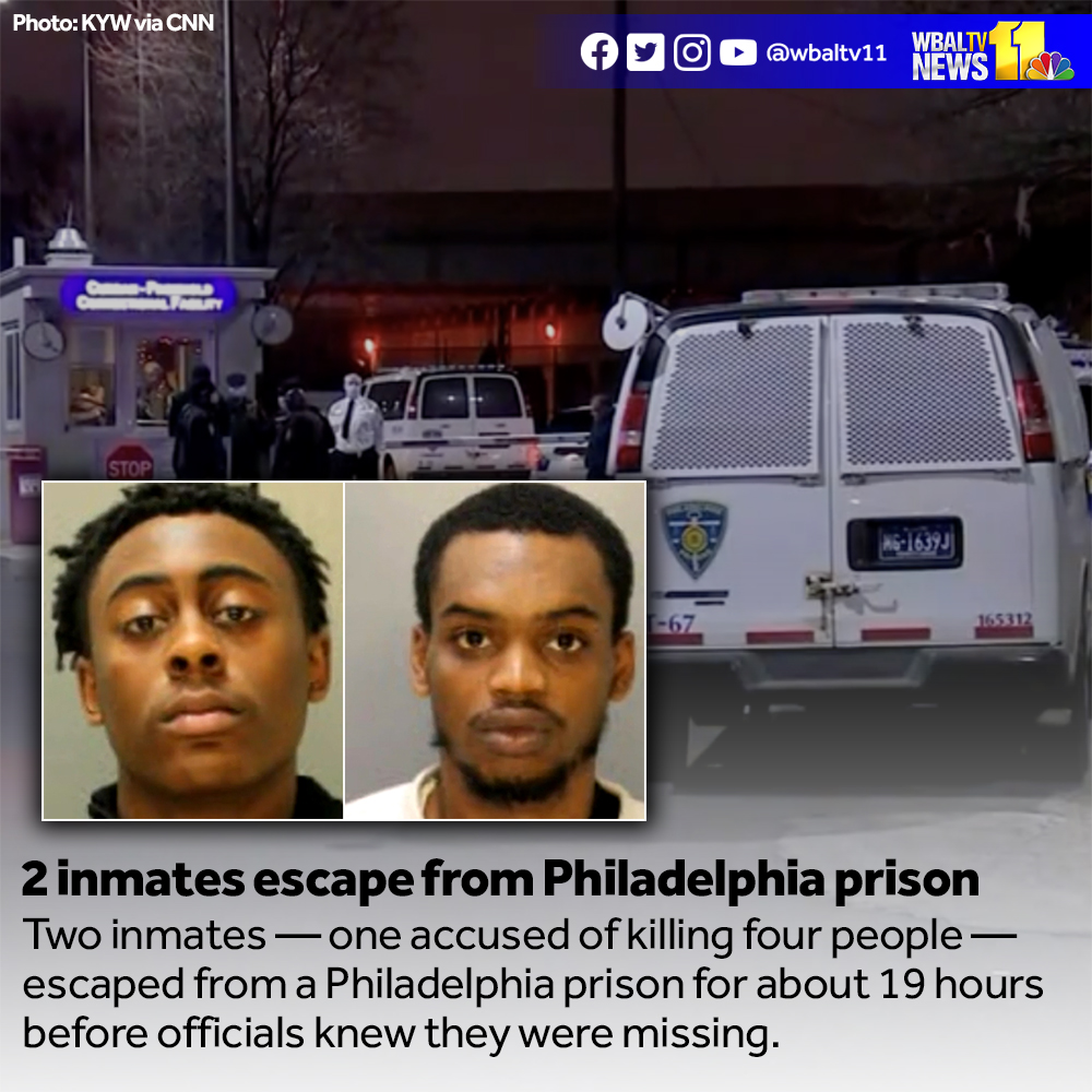 Philly prison break: How 2 inmates were able to escape from a