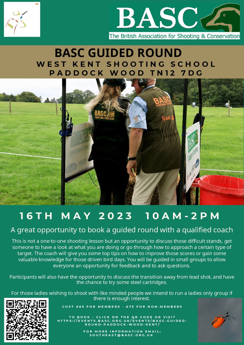 WestKentSS's tweet photo. Booking closes on Thursday at 12pm - Phone BASC directly to book! https://t.co/WKjyU13qQP