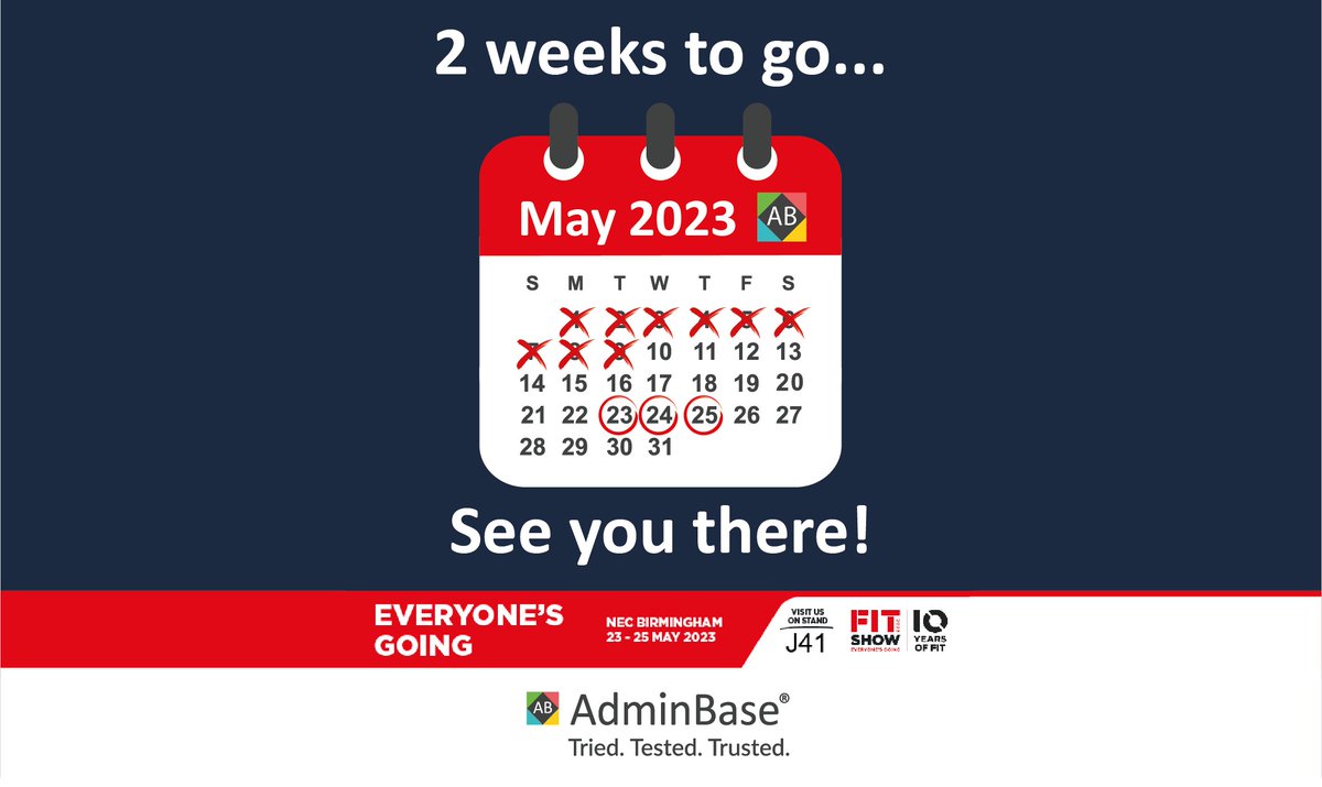 Ad_minBase's tweet photo. Not long for the @fitshow, @Ad_minBase cannot wait to welcome you to their stand, J41
Click the link below for your free ticket...
https://t.co/Sj2yYLgqRB
01283 551005
https://t.co/KVlkPOx7MQ
sales@adminbase.co.uk
#crm #FIT22 #crmsoftware #homeimprovements #windows #doors https://t.co/jn0X3fDr2X