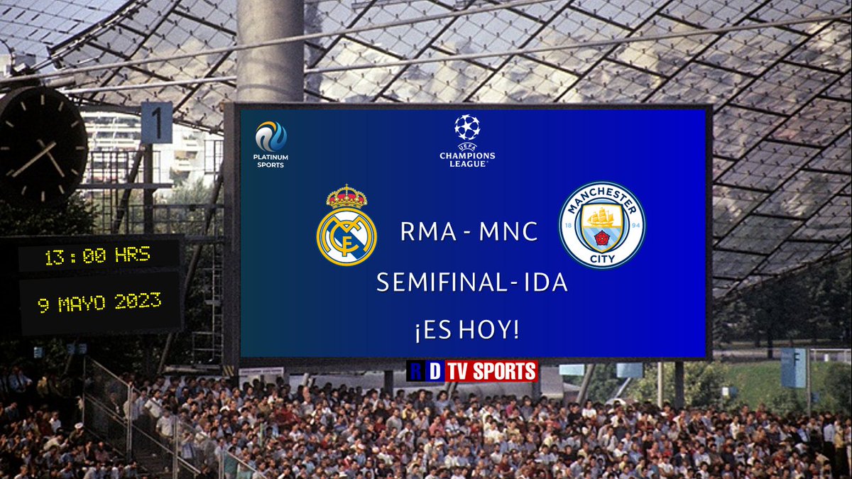 ramonovic09's tweet photo. #UCL 2022-2023 #Semifinal | ¡ES HOY!

⚔️ @realmadrid 🆚 @ManCityES 

Las Noches Mágicas de la #UEFAChampionsLeague Regresan Hoy

#RealMadridCity #RealMadridManCity #RMAMCI  #RMAMNC https://t.co/1Pe1LtwO85