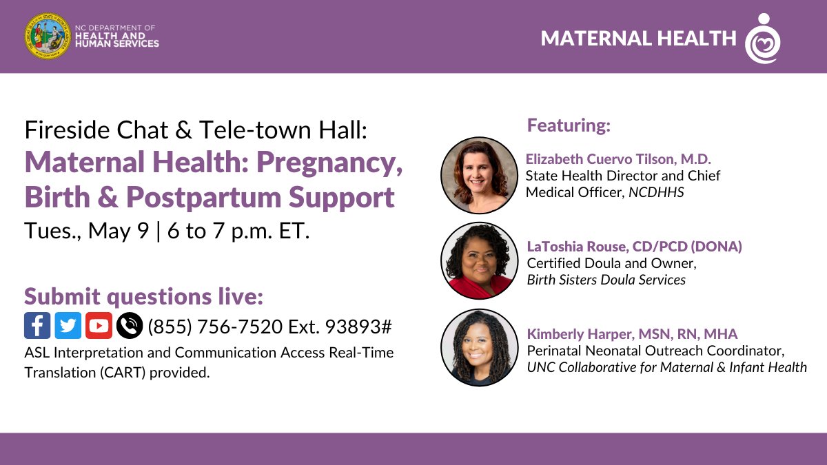 betseytilson's tweet image. Join us tonight to talk about this very important topic! @ncdhhs @NCPublicHealth