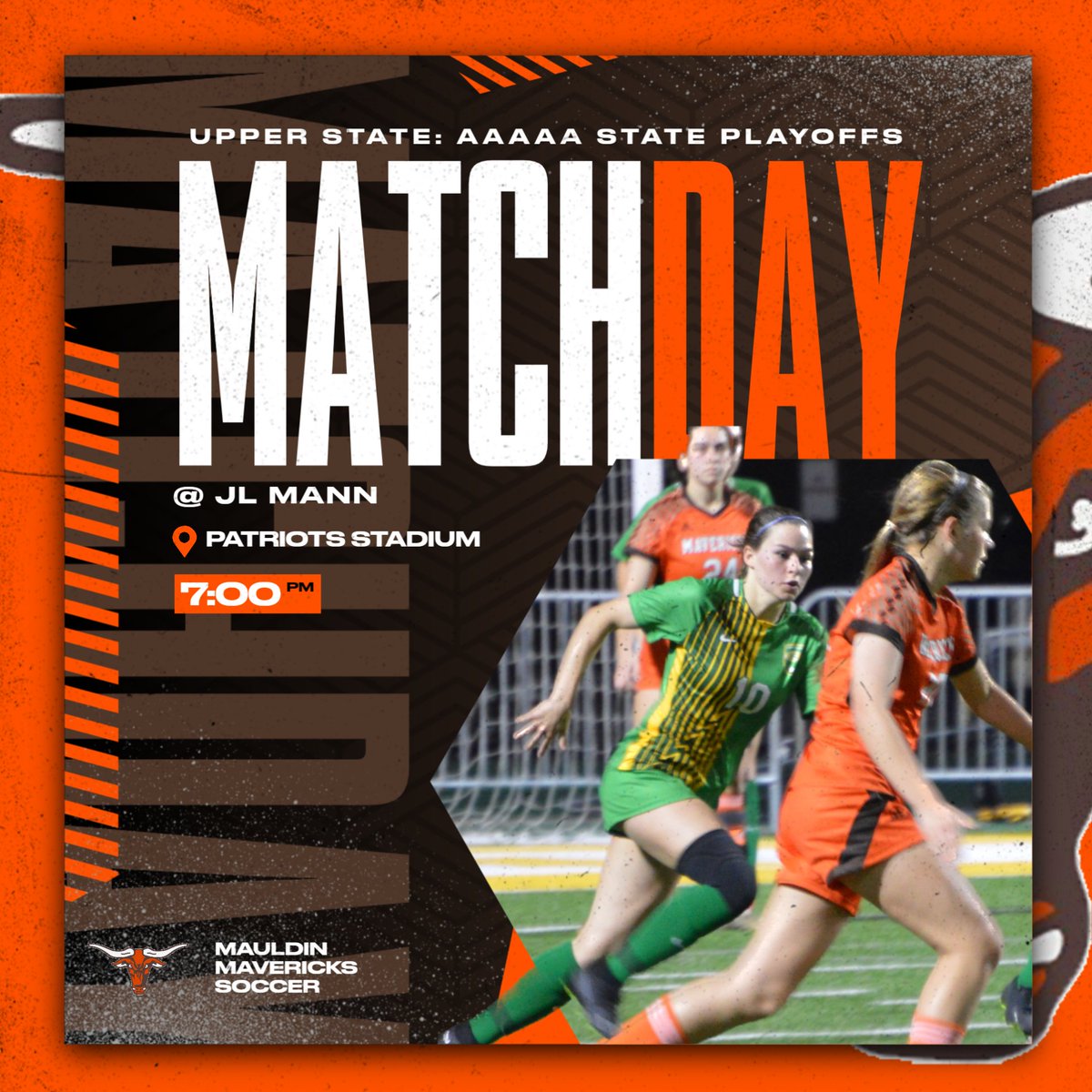 mauldinladymavs's tweet photo. Let's keep this thing going...
UPPER STATE CHAMPIONSHIP TODAY at JL Mann at 7:00pm. We need your support! See you there! #CPU https://t.co/PX9RujSlWi