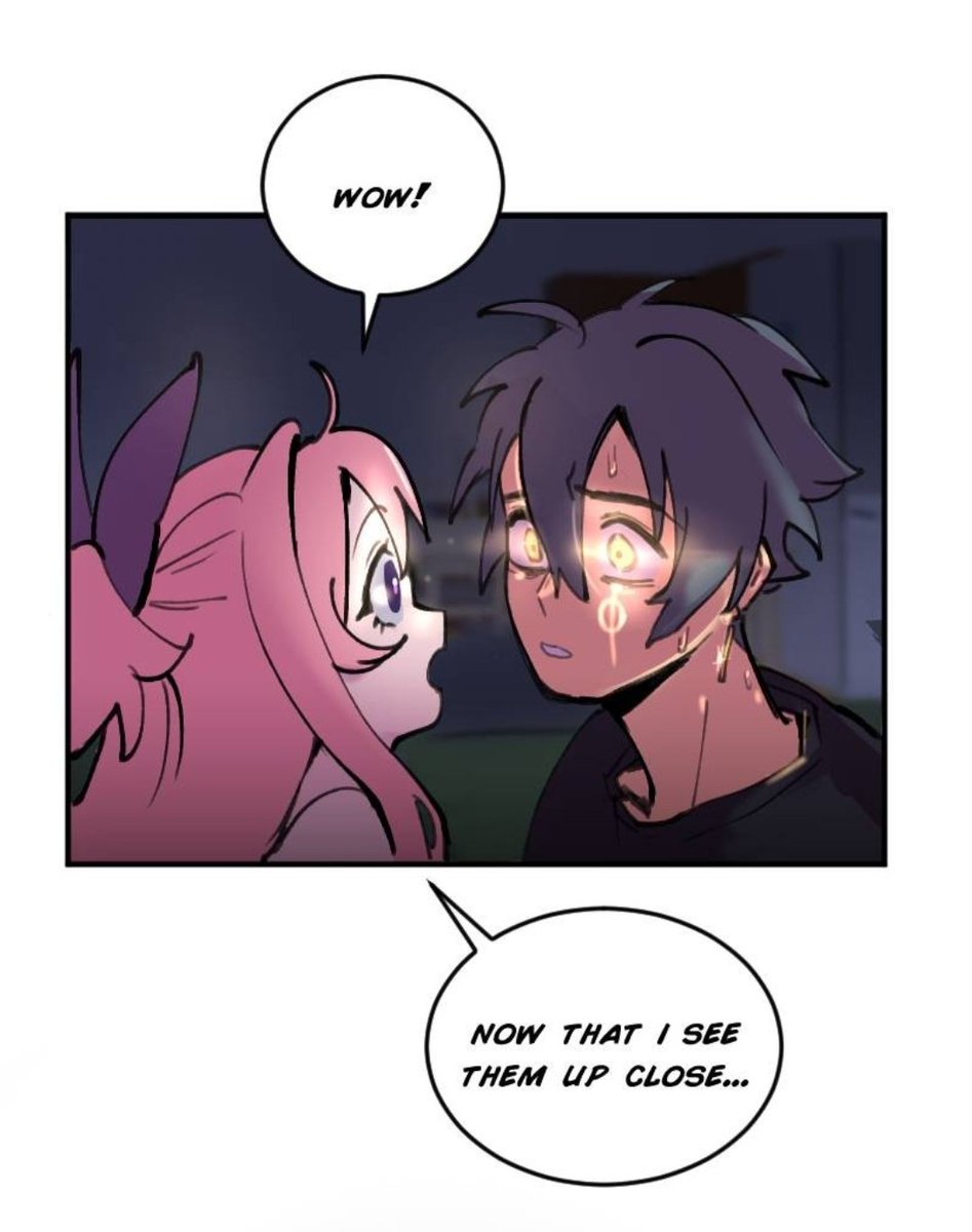 Satanewg's tweet photo. Happy #webcomicday !!

Sky's the Limit is a supernatural drama about a boy cursed by a shooting star struck in the head 🌠

and maybe this sunshine girl who fell from the sky can help. ☀️ https://t.co/Bmb0zdWTDz
