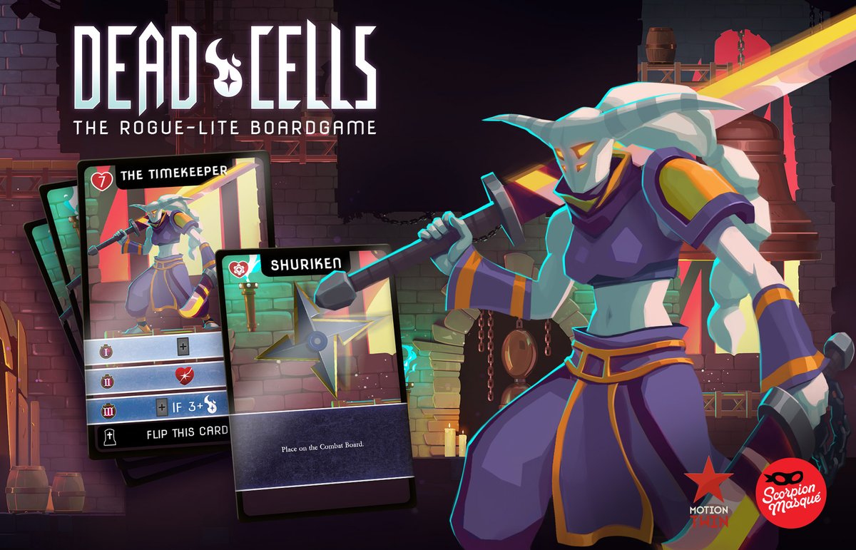 Scorpionmasque's tweet photo. Continuing with…#TheTimeKeeper! If you don’t punch the clock, the clock punches you! Or will have punched you? Wait a second… 🕰️
#DeadCells: The Rogue-Lite Board Game is hitting Kickstarter 𝙈𝙖𝙮 𝟭𝟲 🔥https://t.co/vlLt2MwEmH
👋 @motiontwin @Studio_Evil @TeamKaedama https://t.co/4bCcZO0JYH