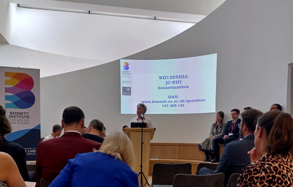 nuclearmoth's tweet image. Rare sighting of @bengoldacre speaking at the Bennett Institute Launch today. 
#AppliedDataScience