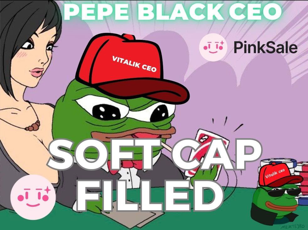 pepeblackceo's tweet photo. 🔥SOFTCAP FILLED🔥

NEXT TARGET 100BNB💎

#Pinksale Fairlaunch Live now! Don’t miss out! Prepare your BNB and fill your bags! x1000 GEM🍾🥂

#Pepeblackceo To the moon 🌙 🐸🐸🐸🐸🐸🐸🐸🐸🐸🐸🐸🐸🐸🐸🐸🐸🐸🐸🐸🐸🐸🐸

#Pepe #BNB #Binance #BSC #ETH #PEPEARMY #PEPEBSC https://t.co/cpInpRy62i