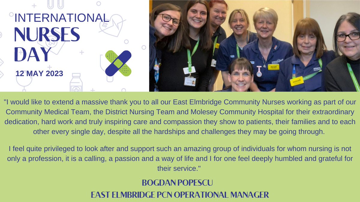 Bogdan Popescu, the Operational Manager for East Elmbridge would like to thank each and every member of the team for their hard work and commitment. #NursesDay 
Read Bogdan's full statement below: