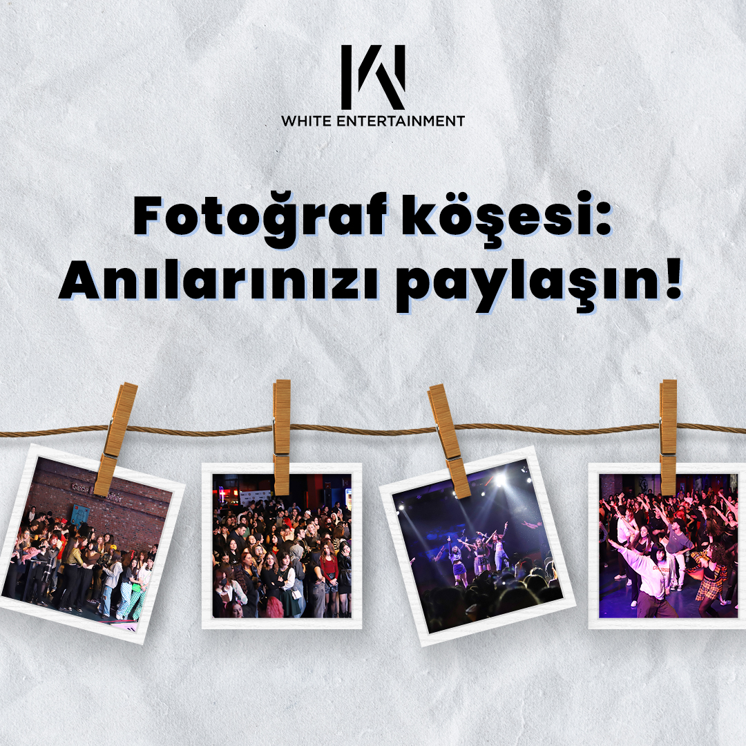 WhiteOrganisat's tweet photo. K-Pop Party Night Chapter 2: White Night’ta size özel bir sürprizimiz var: fotoğraf köşesi! Harika anılar biriktireceğimiz bir etkinliğe hazır olun! Fotoğraf köşemizi keşfedin ve özel anılarınızı bizimle paylaşın!
#whiteentertainment #wenightparty #nightparty #eventsofwe https://t.co/HEDMMX8Kkq