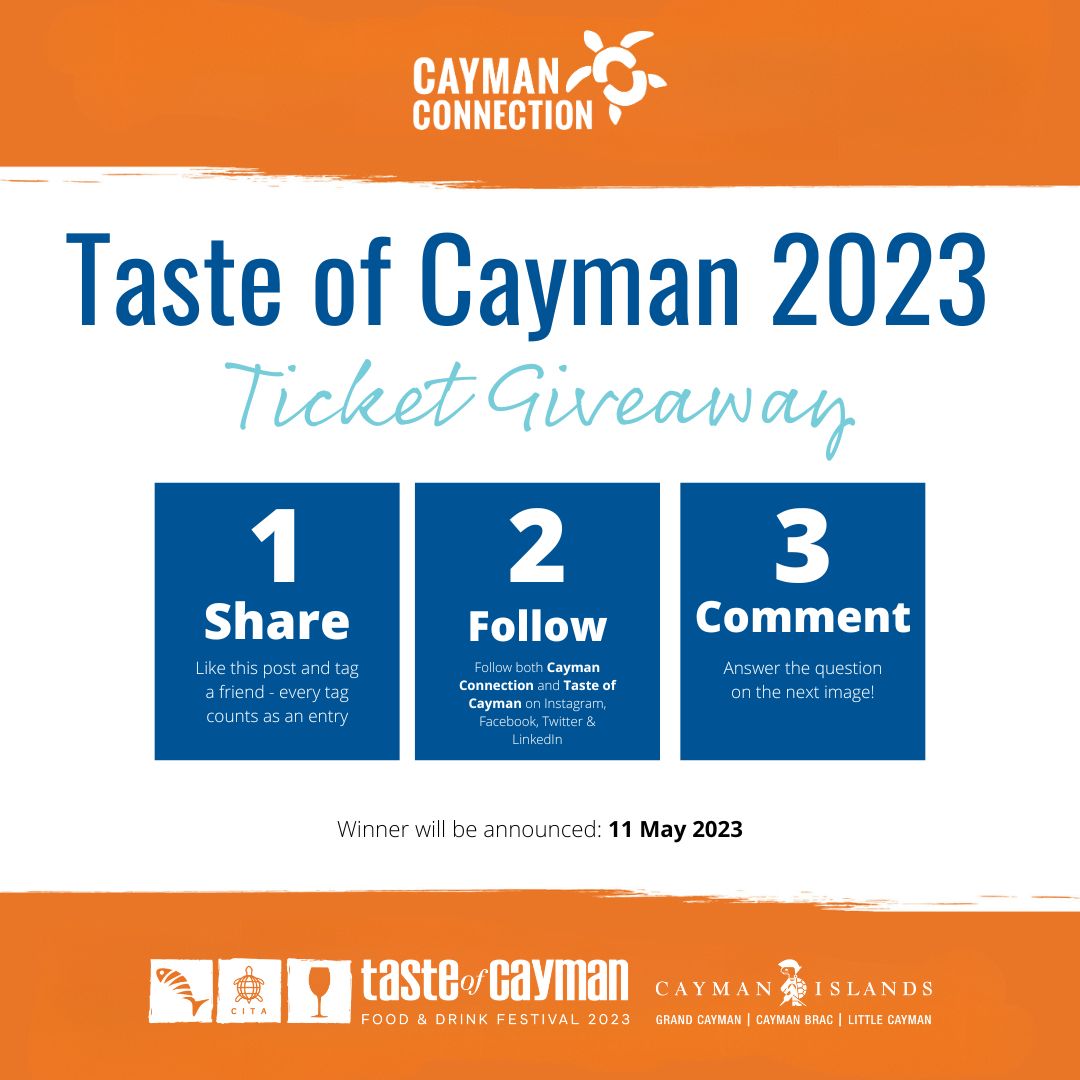 CayConnect's tweet photo. ‼️Taste of Cayman 2023 Ticket Giveaway Alert‼️
Are you a foodie? Let CC help you taste the flavours of Cayman by giving you a FREE ticket to the biggest foodie festival in the Cayman Islands, @TasteofCayman!
Details below!
#caymanconnection #giveaway #culinary #cccookclub https://t.co/dKjBVQRJ8z