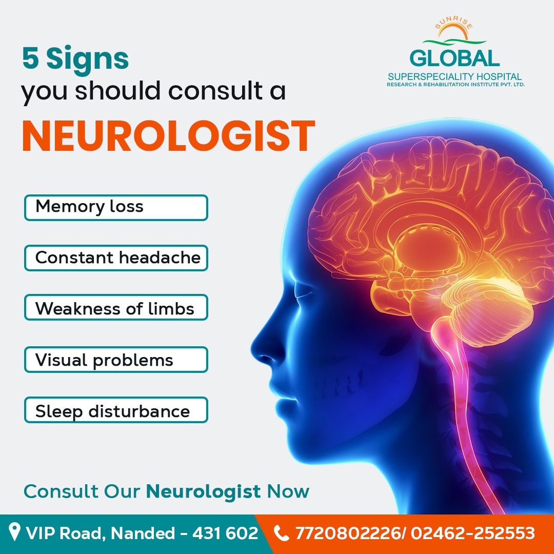 SunriseGlobal1's tweet image. Visit us now or call us at 7720802226 or 02462252553 to book an appointment.
#brainproblem #neurologist #neurotreatment #neckpain #neck #nervetreatment #spine #spinepain #sportinjuries #superspecilityhospital #sunriseglobalhospital #multispecialityhospital #nanded