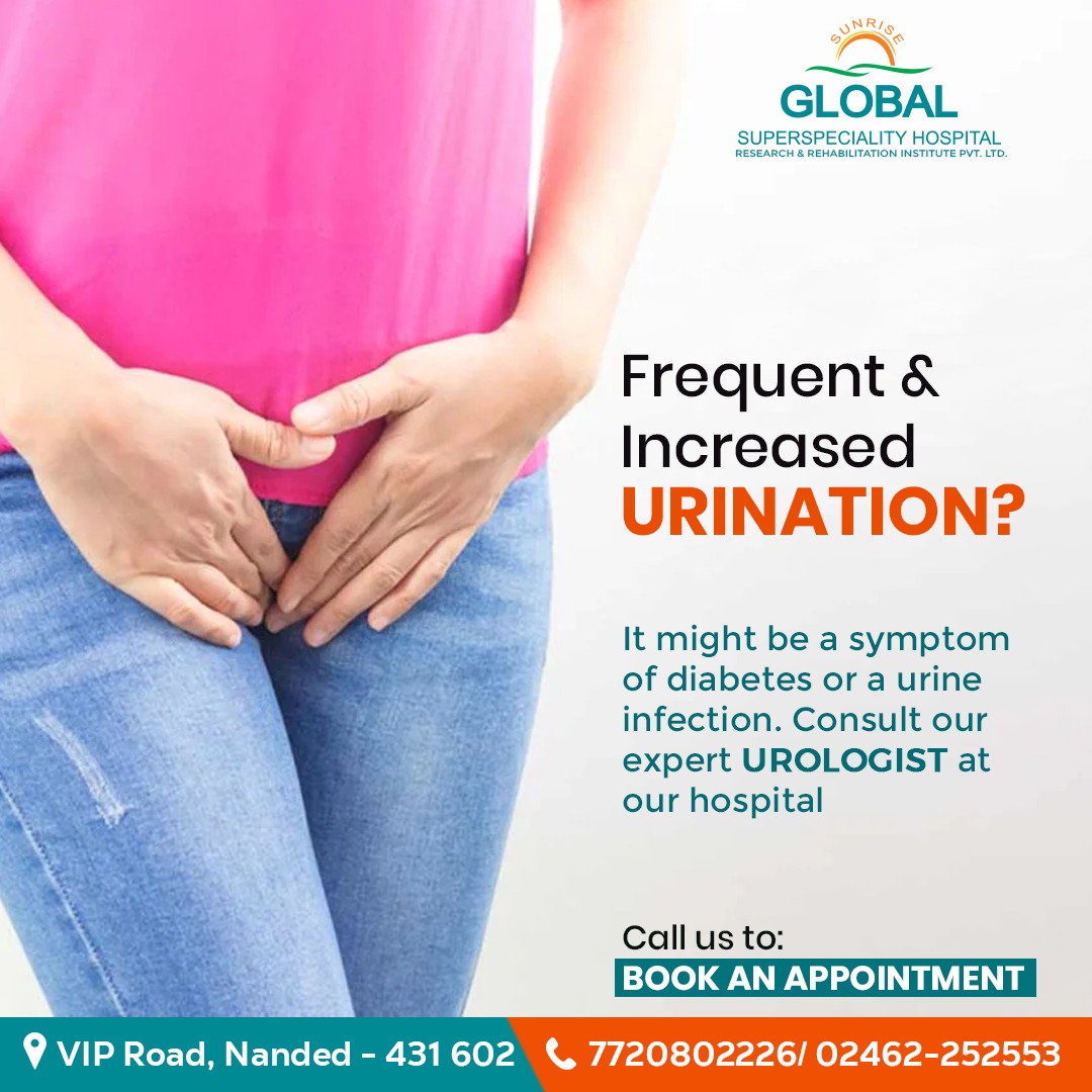 Visit us now or call us at 7720802226 or 02462252553 to book an appointment.
#urine #urineinfection #bloodinurine #besturologist #besturologycentre #Urinarytracthealth #Urologist #urine #doctor #sunriseglobalhospital #multispecialityhospital #nanded