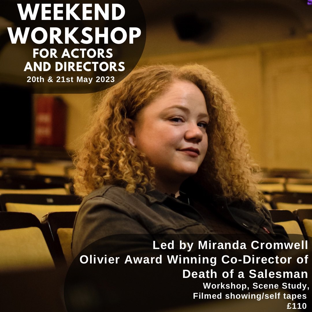 Dir_Playground's tweet photo. Don’t miss your chance to work with @MirandaCromwell! Brush up on your directing and acting skills with guidance and feedback from and Olivier award winner!

Book your place here: https://t.co/o9rbINedfz https://t.co/0THPfR4a3F