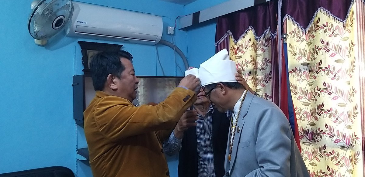 atsk_ktm's tweet photo. Felicitation to Honourable Minister for Law, Justice and Parliamentary Affairs @dhanrgrg by @atsk_ktm https://t.co/QYpMB0eP9r