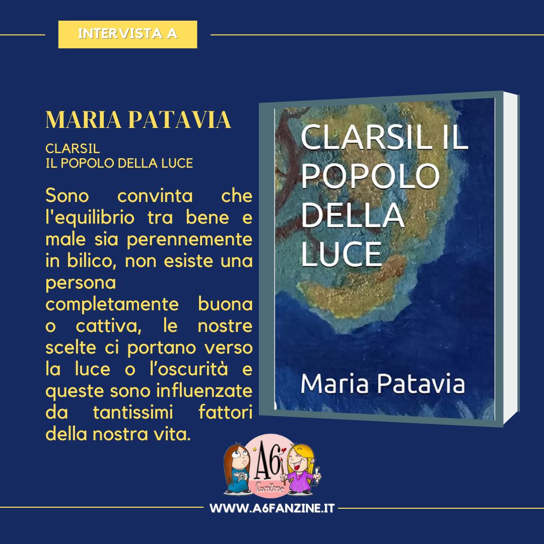 sadicamente's tweet photo. Clarsil, Il Popolo della Luce è il nuovo romanzo di Maria Patavia. In questa intervista all'autrice scopriamo di più su questa fantastica avventura.

https://t.co/Y2pZnJiiFh https://t.co/L03WcsC7hg