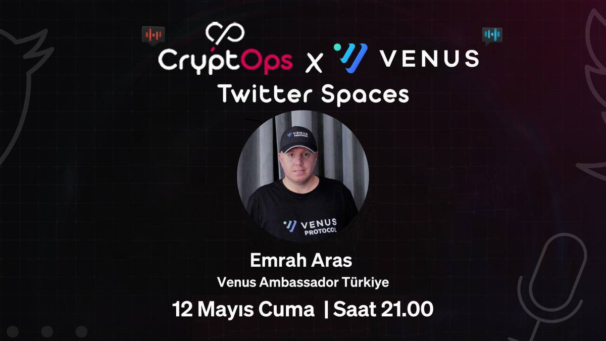 100$ - $XVS Ödüllü Twitter Spaces Etkinliği😍

Venus Protocol👀 (<a href="/VenusProtocol/">Venus Protocol</a>, <a href="/Venus_Community/">Venus</a>)

🔁 Retweet et
✅ Yorumlara sorunu yaz
⬇️ Gruba Katıl:
t.me/VenusTurkish

Sorusu seçilen 5 kişi 100$ değerinde $XVS ödülü paylaşıyor🤑

📍Twitter Spaces
📅 12 Mayıs 21.00
