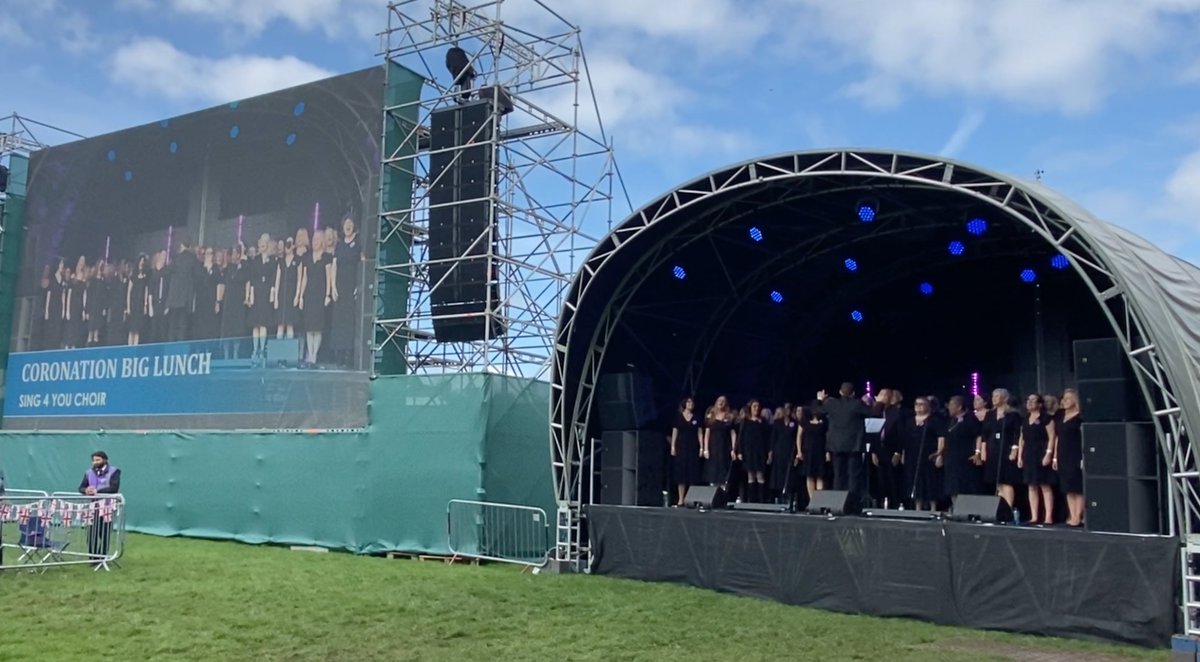 What a day! Singing on the Long Walk, Windsor to over 8000 people in celebration of the King’s Coronation #choir #sing4you #kingscoronation #windsor #proud