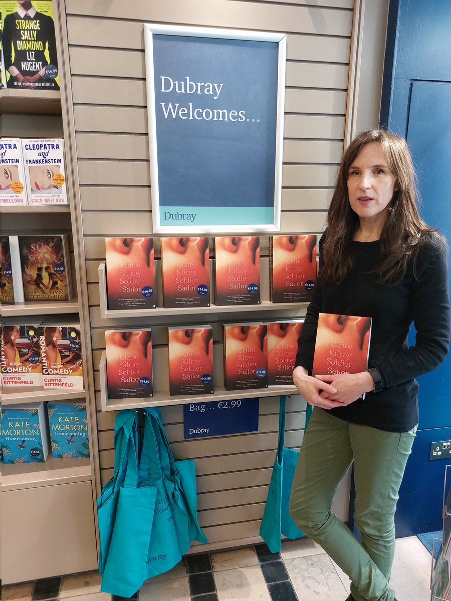 Super displays for #SoldierSailor the new novel from #ClaireKilroy in @DubrayBooks Grafton and Mary St @FaberBooks. Thank you.
