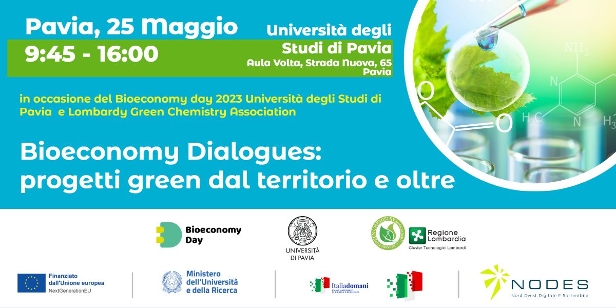 Cluster_LGCA's tweet image. SAVE THE DATE: Bioeconomy dialogues: progetti green dal territorio e oltre (25.05.23) - mailchi.mp/chimicaverdelo…
