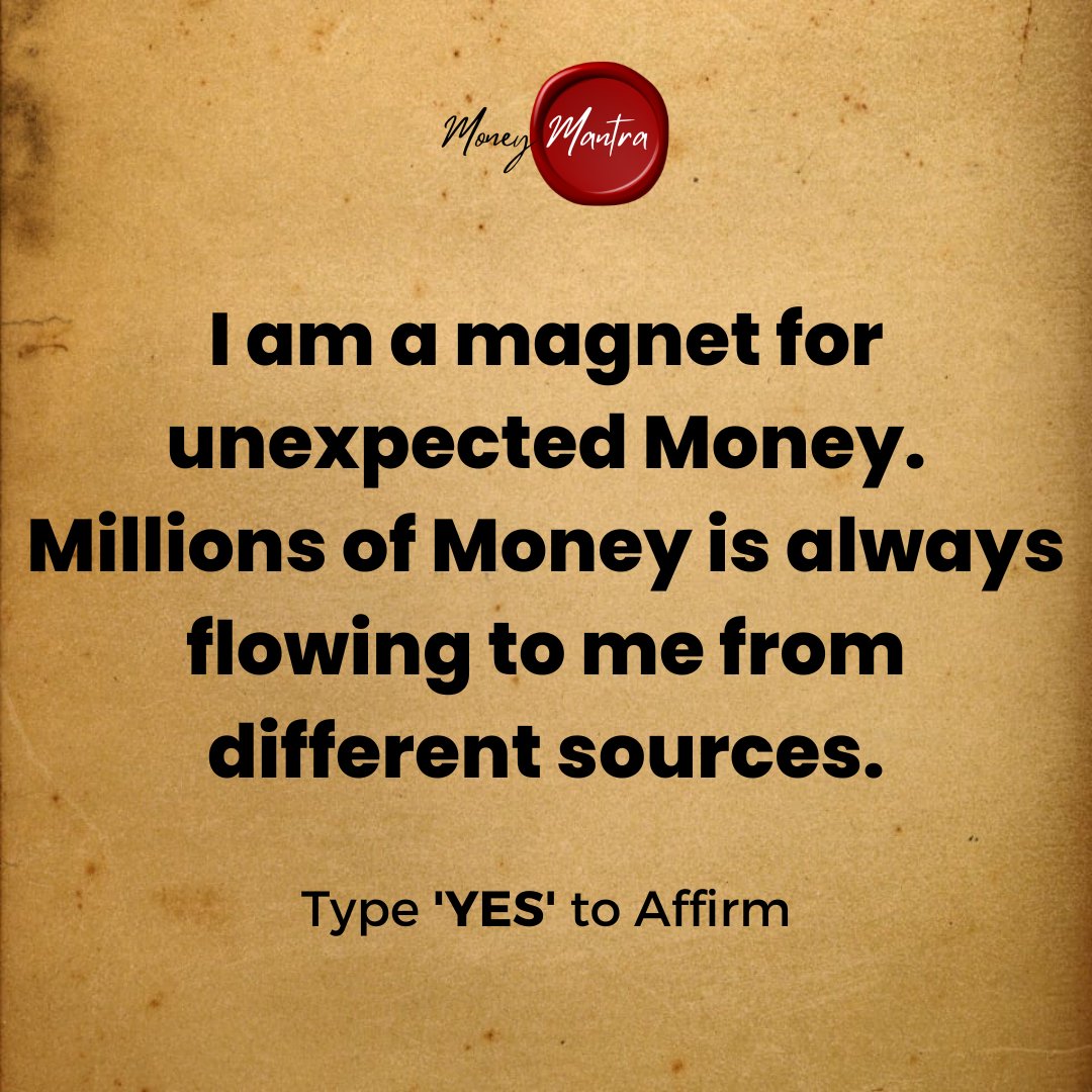 imoneymantra's tweet photo. Type 'YES' to Affirm this for yourself. https://t.co/QEiqgO6DM0
