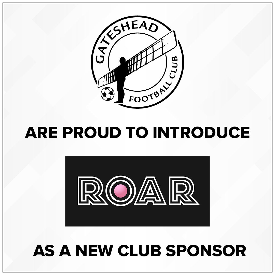 We are delighted to welcome @marketing_roar as a brand-new sponsor at Gateshead FC! 🎉

With a team of SEO, content, PPC, and analyst specialists, Roar is a digital marketing agency that boosts clients' marketing efforts. 💻

We are looking forward to this exciting collaboration!