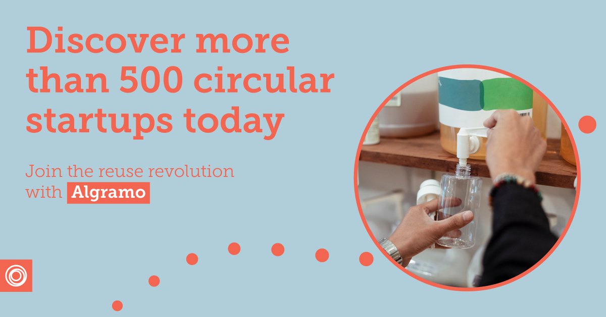 circulareconomy's tweet photo. Innovation is key to accelerating the #circulareconomy. Use our #CircularStartup Index to discover more than 500 startups — like @algramo_cl, a refill dispensing system that means customers pay for products, not packaging. Discover more startups here: https://t.co/ZJSuLTIXTO https://t.co/4wQAZ4KJTj