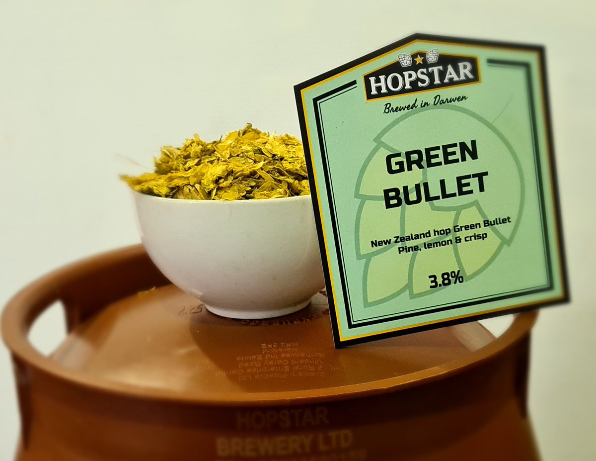 Special this week ...
GREEN BULLET 3.8% Golden ale brewed with New Zealand Green Bullet hops.
 
Core range ...
OFF T’MILL 3.9%
SMOKEY JOE’S BLACK BEER 3.9% 
LANCASHIRE GOLD 4.0% 
DARK KNIGHT MILD 3.9%