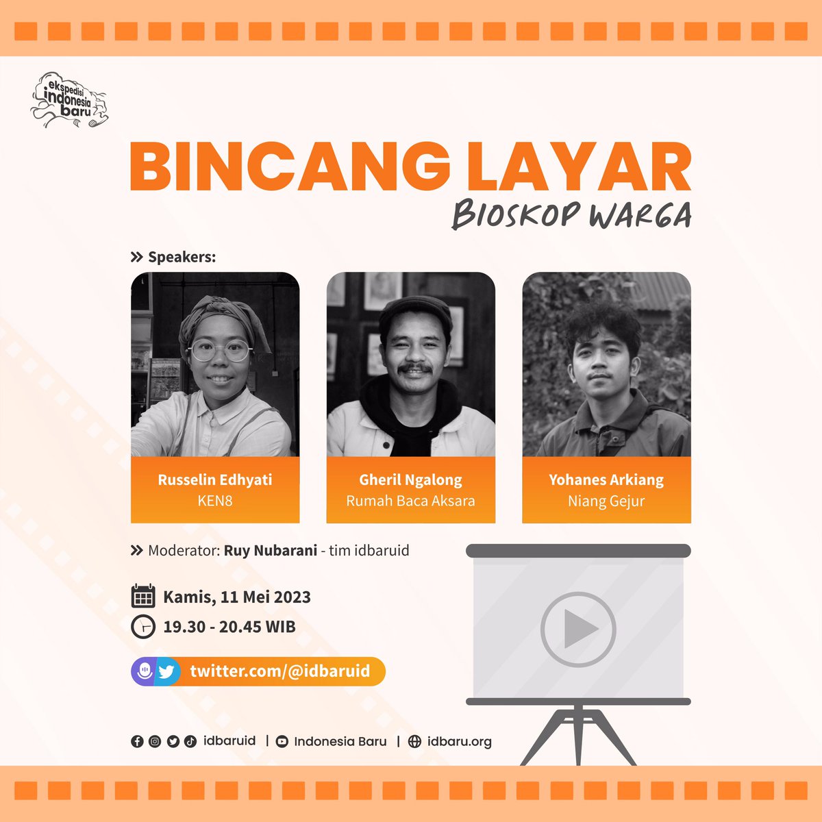 idbaruid's tweet photo. Hai kawand id 🙌🏻
Jangan lupa bergabung dengan space twitter kami, bersama penyelenggara #Bioskopwarga .
Apa sajakah yang menarik dari bioskop warga?

Mari turut berbagi cerita tentang bioskop wargamu✨

#Idbaruid #SilatTani #AnginTimur #Dragon4Sale #Apresiasi #Filmdokumenter https://t.co/PbF1sUpcc3