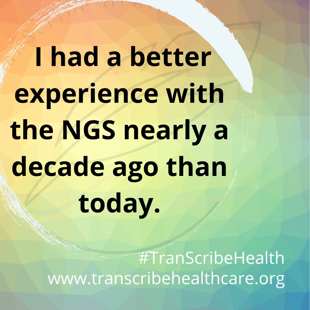 TranScribe_IRL's tweet photo. The NGS has reached the point of advising GPs not to provide blood tests to trans patients, but it wasnt always this bad. Our most recent submission tells of their experience with the NGS and how it has deteriorated over the last decade. 

https://t.co/lB3LIfE3BO https://t.co/a4OPyETqcg