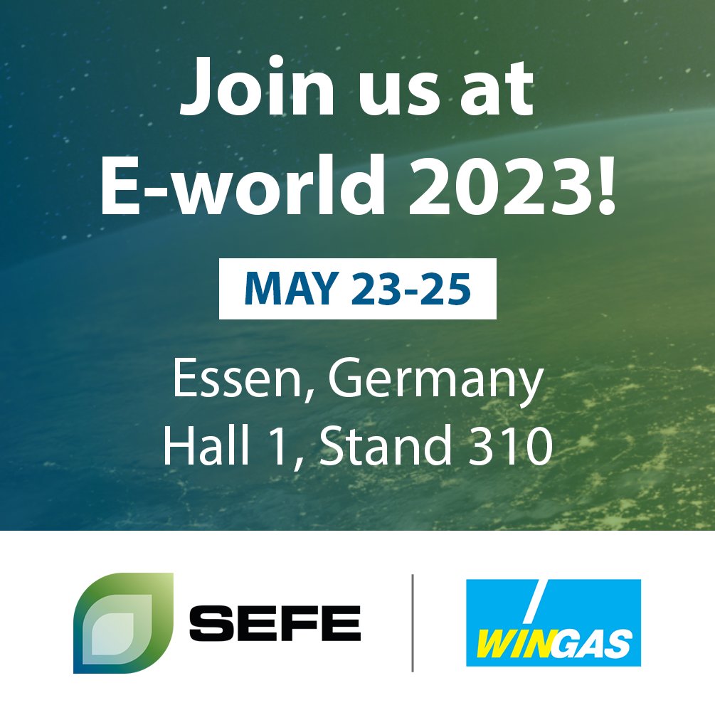 We’re back at E-world 2023! Come meet the #SEFE and #WINGAS teams in Essen, Germany from 23 – 25 May.
Our stand will be in full swing for all three days. If you’re attending the event, swing by and say hi. We look forward to meeting you at #Eworld2023!