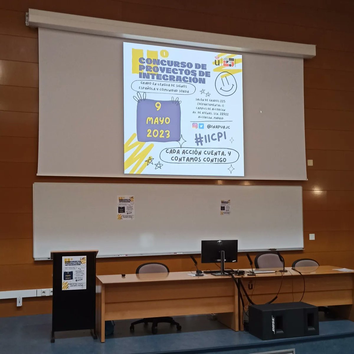 InapUrjc's tweet photo. Todo listo para que de comienzo el II CONCURSO DE PROYECTOS DE INTEGRACIÓN 2023

#iiicip #inapurjc #lds_urjc #lenguadesignos_urjc https://t.co/jOIv0S60ib