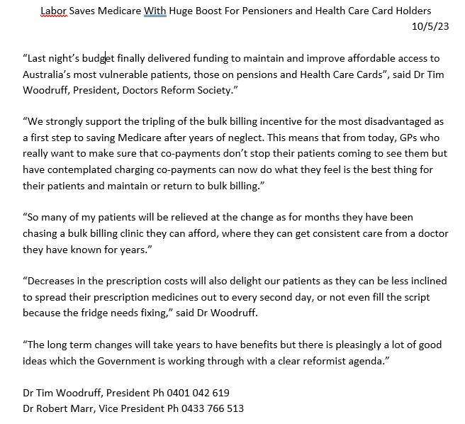 At last a move which will stop evolving bbillilng crisis. cheaper drugs. And more long term measures to help rebuild Medicare. Even addresses growing income/wealth inequality a bit <a href="/AusHealthReform/">AHCRA</a> <a href="/abcnews/">ABC News</a> <a href="/MelissaSweetDr/">Melissa Sweet</a> <a href="/drsreform/">Doctors Reform Society</a> <a href="/latikambourke/">Latika M Bourke</a> <a href="/mon/">Mónica Acebrón</a>