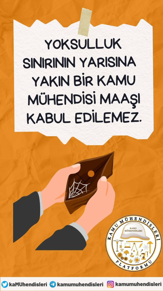 Çocuklarımı okutmaktan vazgeçtim. Onun yerine bir yere İşçi olarak sokayım daha iyi. En azından hem çalışırken hem emekli olunca ezilmezler. İşçi arkadaşlara hayırlı olsun #KaMUhendisineAdalet #memur #SONDAKIKA #depremoldu Kamu Mühendisleri