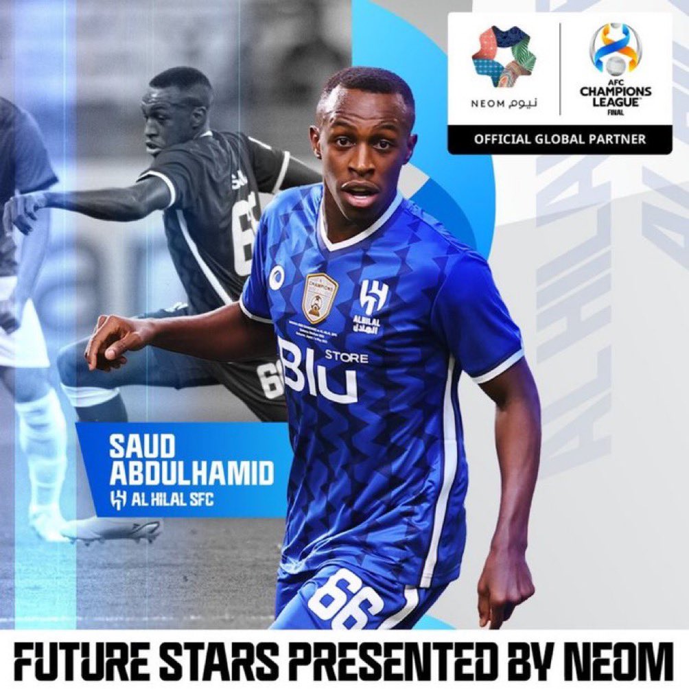 🚨🚨🚨 عاااجل 

سعود عبدالحميد يحصل على جائزة نجم المستقبل في نهائي دوري أبطال آسيا 2022💙👏🏻