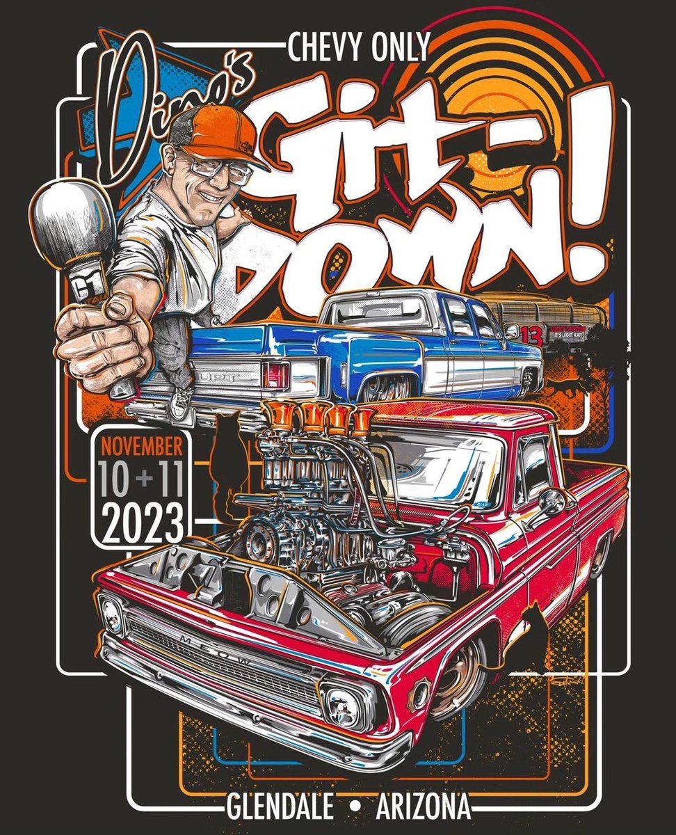 LMCTruck's tweet photo. Mark your calendars for Dino’s Git Down 2023! It is a 2 day event - November 10th & 11th 2023 State Farm Stadium in Glendale AZ.
#KeepEmOnTheRoad #LMC #LMCTruck #LMCTruckParts #LMCTruckLife #dinosgitdown #dinoschevyonly https://t.co/JcPR06wbRH