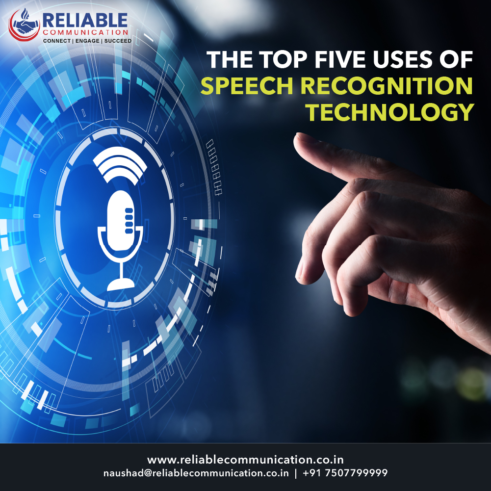 The Top Five Uses of Speech Recognition Technology

Read More- reliablecommunication.co.in/the-top-five-u… 
 
#SpeechRecognition #VoiceTechnology #VirtualAssistant #AI #MachineLearning #LanguageTranslation #AccessibilityTechnology #Innovation #TechTrends #FutureTech #Reliablecommunication