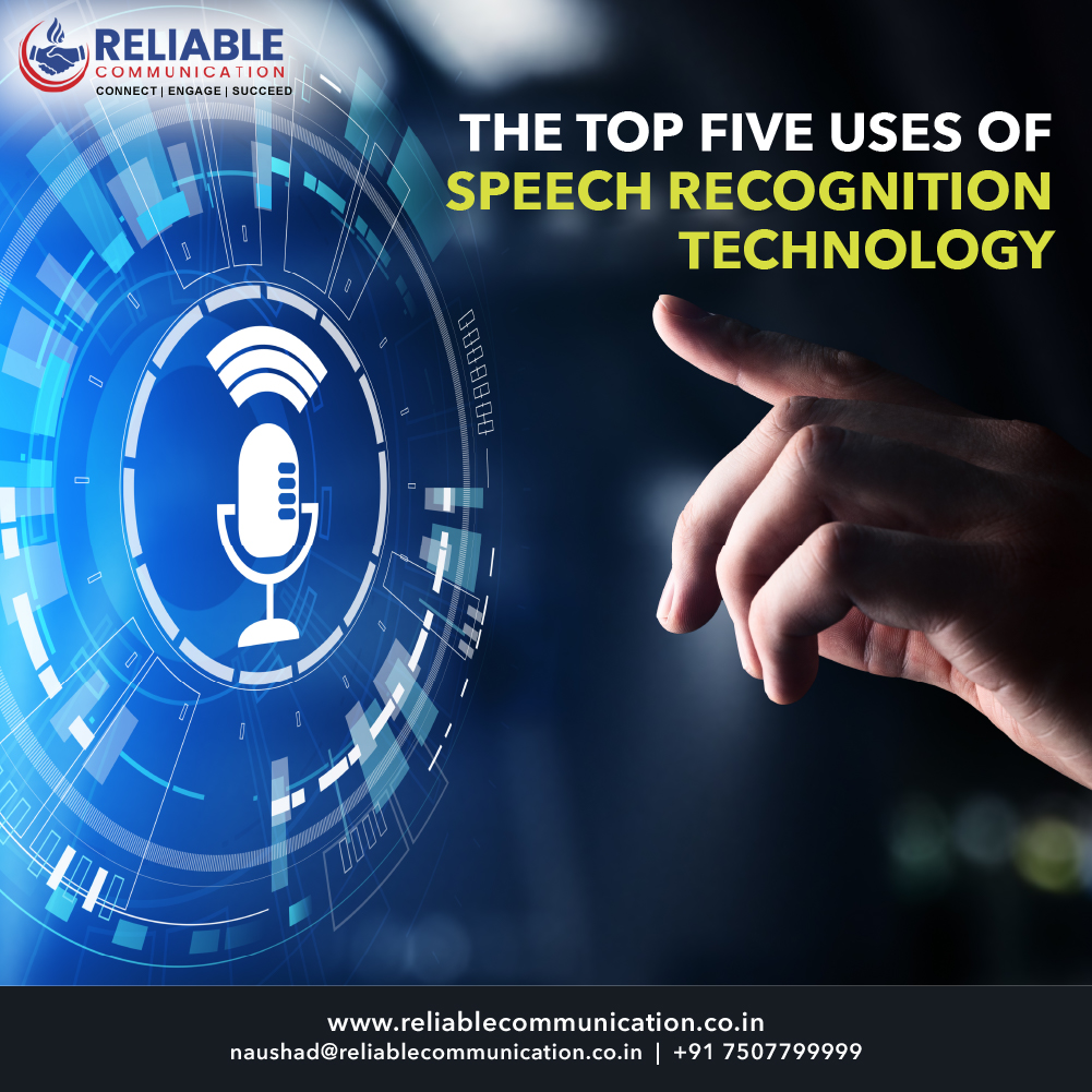 Reliablecommu's tweet photo. The Top Five Uses of Speech Recognition Technology
Read More- https://t.co/HMYM7bL6EF
#SpeechRecognition #VoiceTechnology #VirtualAssistant #AI #MachineLearning #LanguageTranslation #AccessibilityTechnology #Innovation #TechTrends #FutureTech #Reliablecommunication https://t.co/FOn9ofiw5e
