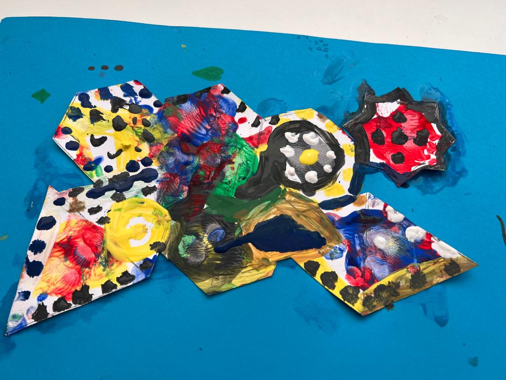 It's great to be working with artist Haseebah Ali. 
Over the last week Haseebah has been creating at <a href="/ThePinesSpecial/">The Pines School</a> school and at our <a href="/BEDLAM_festival/">BEDLAM Arts and Mental Health Festival</a> project at Three Trees in #ChelmsleyWood
🖌️🎨