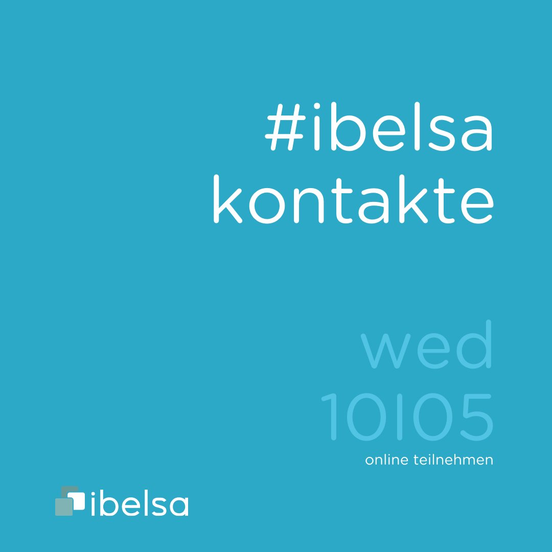 Na, morgen schon was vor?
Es ist: #quickanddirty der #weeklywednesday -  jeden Mittwoch, immer um 14:30h : 15 min Infos - 15 min Fragen zu einem ganz bestimmten Thema, einfach online teilnehmen

  HEUTE: ibelsa kontakte

 There you go: eu1.hubs.ly/H03CHhK0