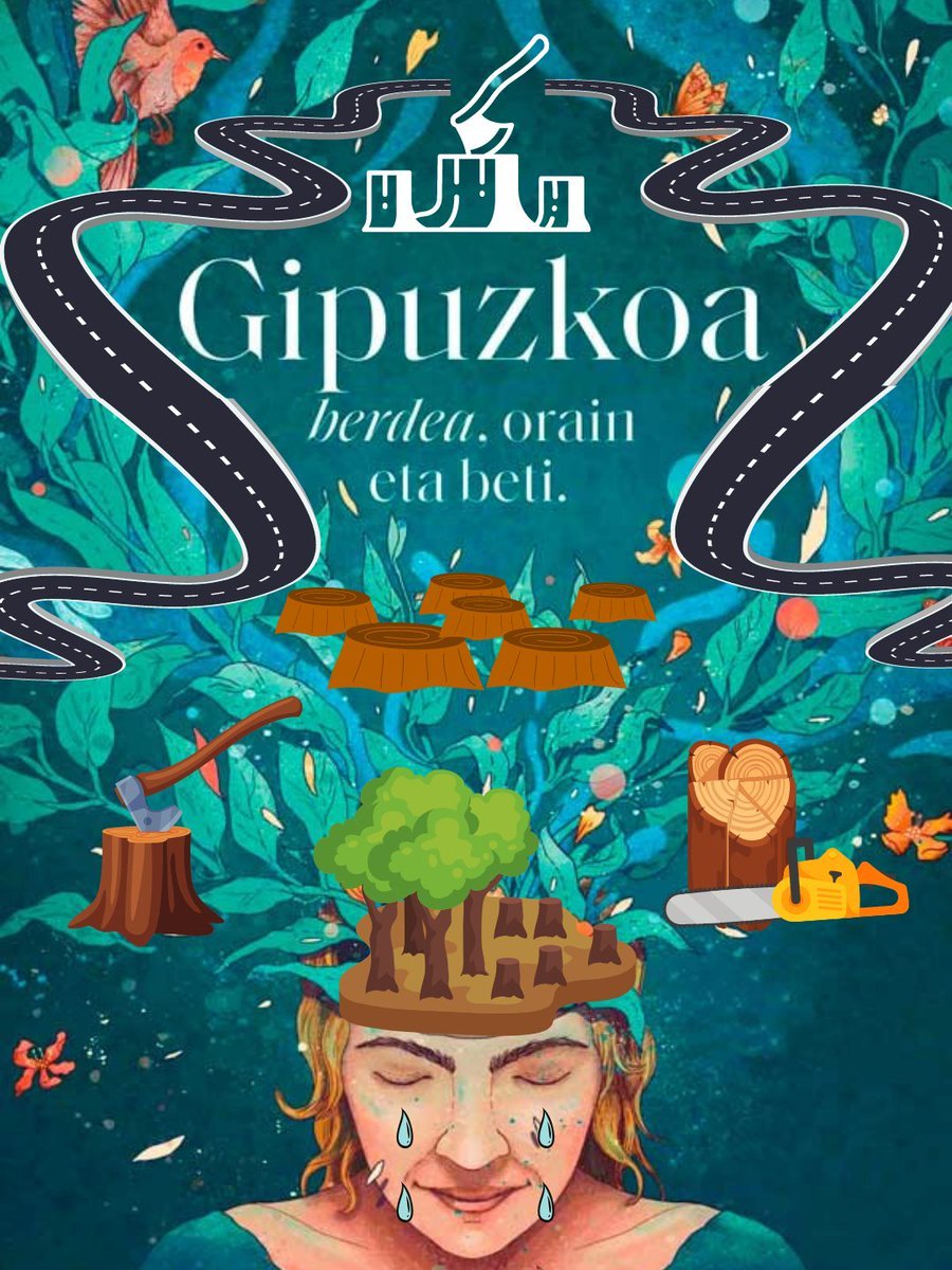 artiakolagunak's tweet photo. "#Gipuzkoa #Berdea orain eta beti" lelopean @Gipuzkoa|k bere #Kanpaina hedatzen duen bitartean, #Gipuzkoa|ko errepideen ertzean #Zuhaitzak #Moztu eta basatiki kimatu ditu, #Lurralde osoko #Udalerri|etan hondatutako astigar txuri lerro luzez osatutako #Paisaia mingarri hau utziz😢 https://t.co/Nj9NdmNLX4