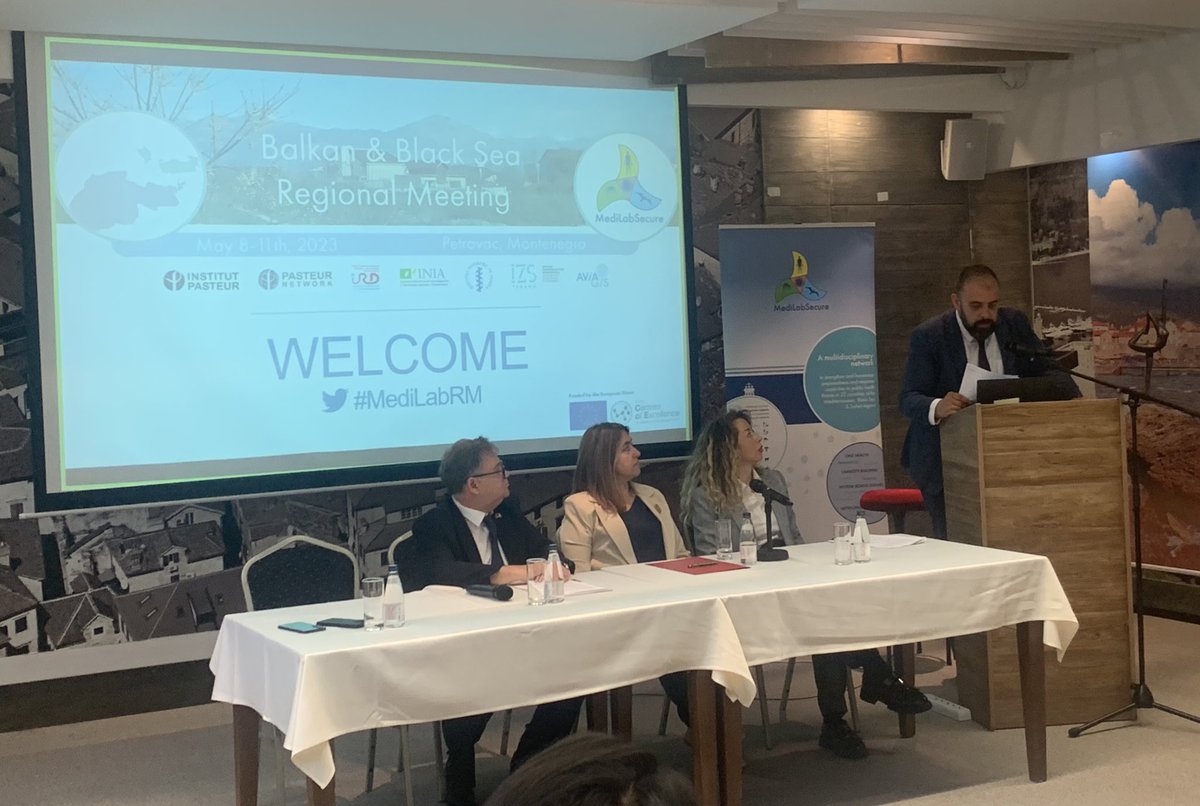 Vladimir Djakovic, representative of the Ministry of Agriculture, Forestry, and Water Management gave a speech at #MediLabRM
« The stable epizootic situation is the key for sustainable development in Montenegro, #OneHealth allows to increase preparedness for upcoming challenges »