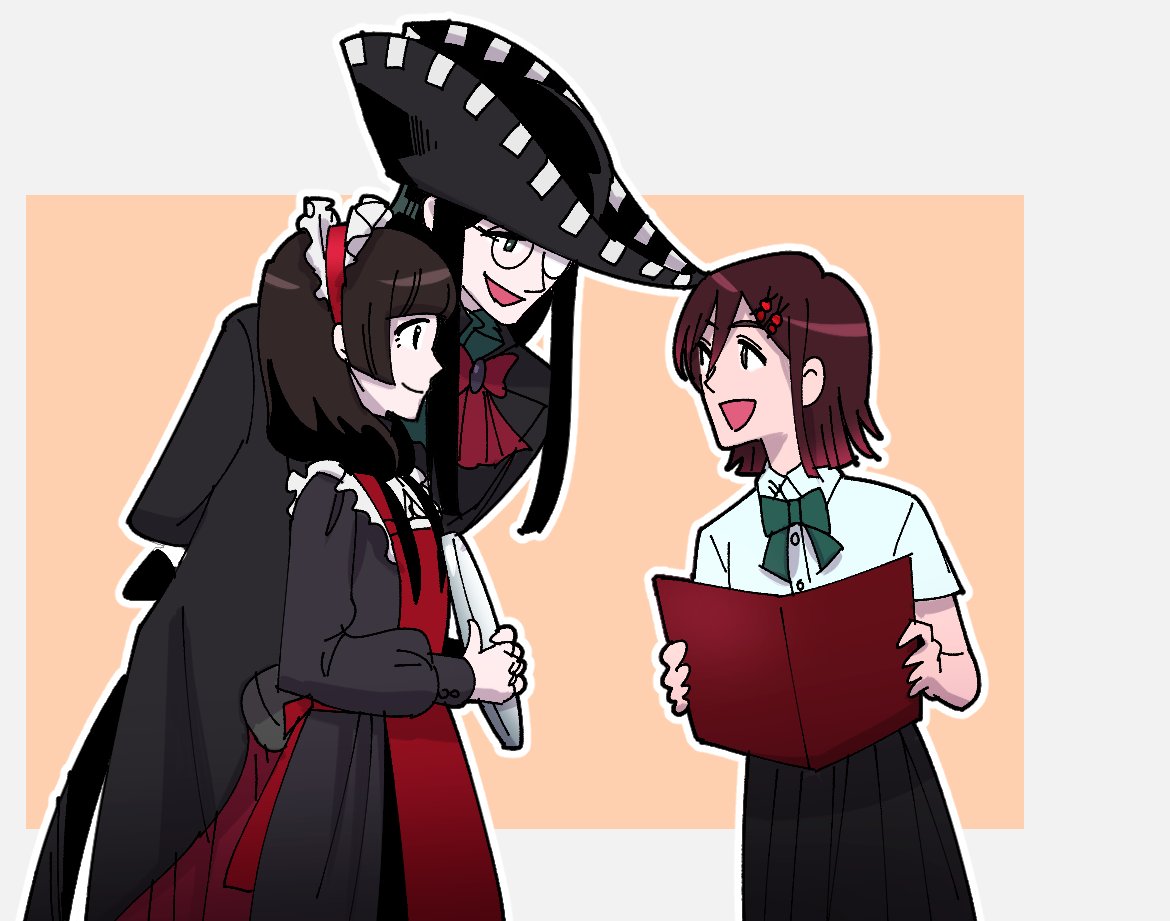 「これくらいの身長差かな…もうちょっとかな」|モドキのイラスト