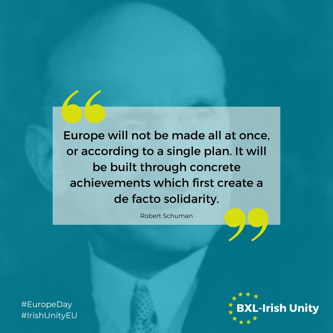 BXLirishunity's tweet image. On this #EuropeDay, we reflect on the solidarity shown to the island of Ireland throughout Brexit. Just like the future of Europe, Ireland&apos;s future will also not be made all at once. Peacebuilding &amp;amp; nation-building are fluid processes that still require EU solidarity. #IrishUnity