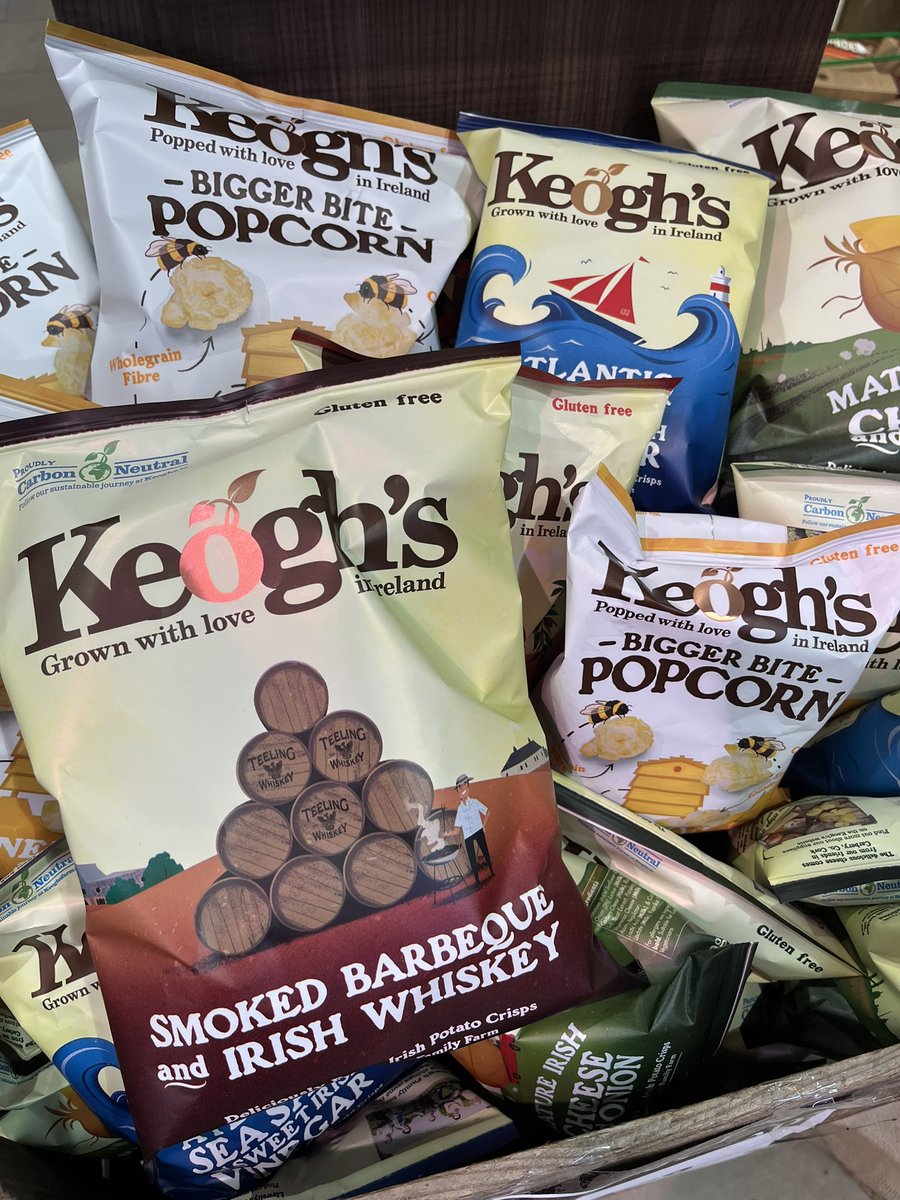 CountryCrestFS's tweet photo. Have you tried the new Keoghโs Smoked Barbeque and Irish Whiskey flavour yet? Another great unique flavour combination from our friends @keoghsfarm
#local #Irish #IrishFood #crisps #croptocrisp #Grownwithlove #fingal #CountryCrestFarmShop https://t.co/uKFMHVZFlD