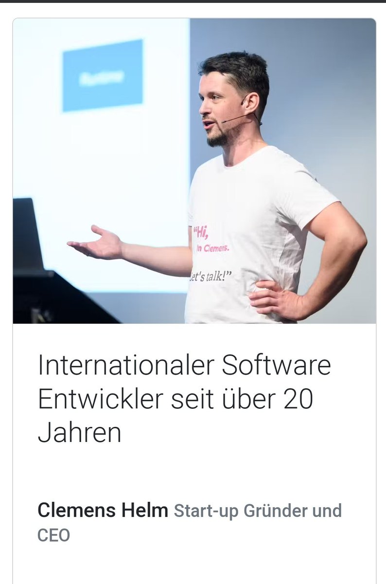 Hi , ich bin Clemens Helm von der DevCraft Academy. Wir suchen 5 Junior Developer mit Berufserfahrung, die in 6 Monaten Senior Developer werden wollen. 
Du bekommst einen gratis Call um dein Level zu analysieren und Tipps, was du noch zum Senior benötigst.