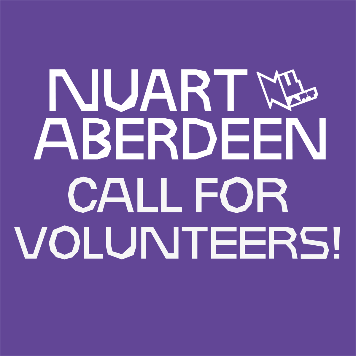 📢@nuartaberdeen SEEKS VOLUNTEERS to assist 1-12 June.  Roles include Artist Assistants, Drivers,  Events Assistants, Production Crew and Runners. Interested? More info & sign up via the form here > forms.gle/WMZ6dxvjVRDsWC…. #nuart2023 #nuartaberdeen #volunteeraberdeen