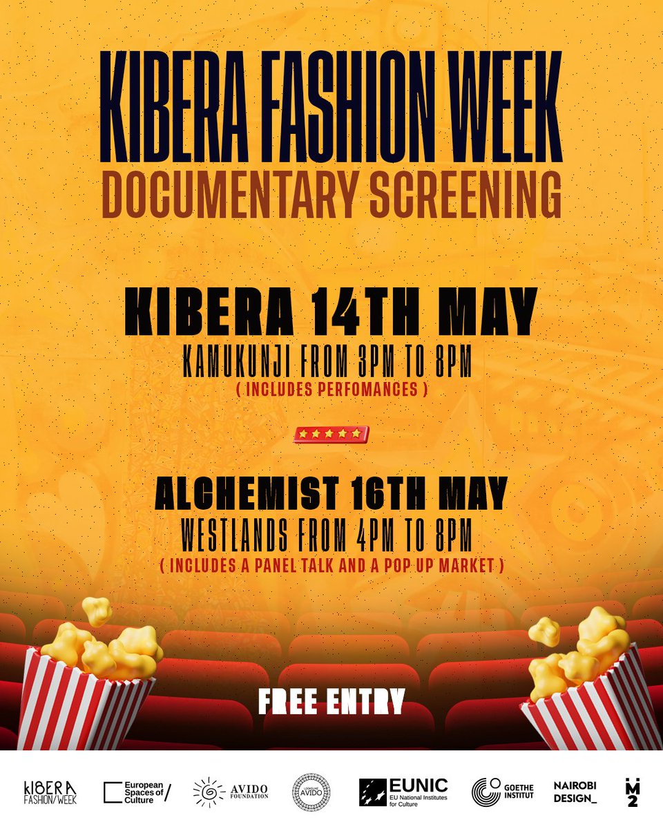 Kiberafashionwk's tweet photo. Good Morning, Good Evening and Good Afternoon we are proud to announce that we shall be having screening of our documentary on the following places and more yet to be announced. Come support us , come enjoy and  promote our creators.

Till then we see each other. 🎉🎉🎉 https://t.co/aCKZ9D5dec
